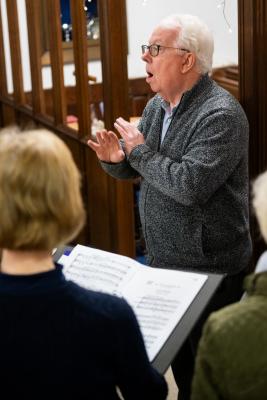 St Martin's parish church. Cantabile Choir in rehearsals. Graham Caldbeck, musical director                           Picture: ROB CURRIE