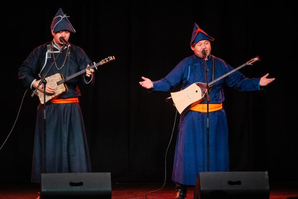 Freedom Church, St Helier. 26 cultural performers from the Inner-Mongolia Autonomous Region of China. Throat singing with "swift horse" and "ode to the Mongol Yurt"                         Picture: ROB CURRIE