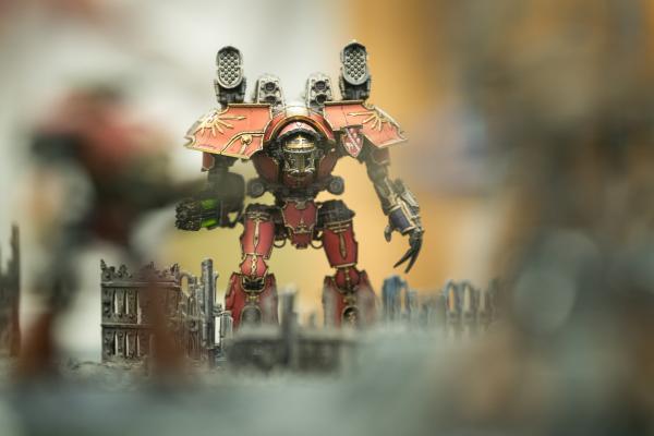 Trinity Youth Club. Jersey Privateers war gaming club, which meet the second Saturday every month. Warhammer 40,000 game called Adeptus Titanicus. A Warlord-class Titan that stands 33 metres tall                Picture: ROB CURRIE