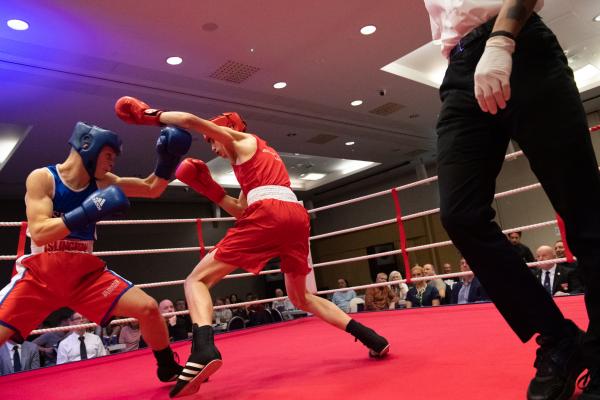 Boxing Jersey Leonis ABC v London Select Luke Oxenden-Wray (Leonis) v Dominic Marton Picture: JON GUEGAN