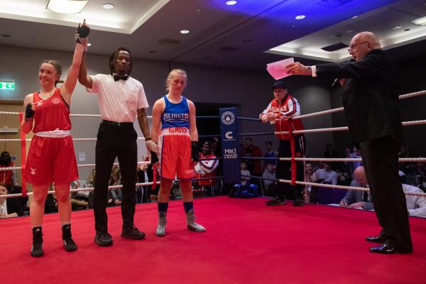 Boxing Jersey Leonis ABC v London Select  Emily Logie-Inman (Leonis) v Mollie Wilson  Picture: JON GUEGAN