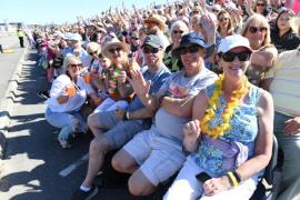 Irish Holiday makers BATTLE OF FLOWERS 2024 BOF 2024 Picture: DAVID FERGUSON