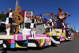 Parish of Grouville Pop goes the 60s  BATTLE OF FLOWERS 2024 BOF 2024 Picture: DAVID FERGUSON