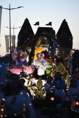 St Helier - La Belle et la Bete Battle of Flowers 2024 BOF 2024 Night Parade Picture: DAVID FERGUSON