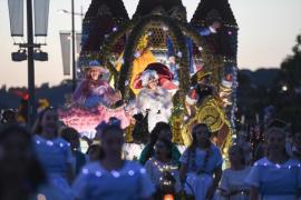 St Helier - La Belle et la Bete Battle of Flowers 2024 BOF 2024 Night Parade Picture: DAVID FERGUSON