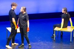 Arts Centre. Jersey Eisteddfod, English, Speech and Drama. Class 729B, The Max Le Feuvre Memorial Trophy, dramatic selection 17 years and under. Year 12 A Level Drama and Theatre Beaulieu Group B                                Picture: ROB CURRIE