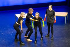 Arts Centre. Jersey Eisteddfod, English, Speech and Drama. Class 729B, The Max Le Feuvre Memorial Trophy, dramatic selection 17 years and under. Year 12 A Level Drama and Theatre Beaulieu Group B                                Picture: ROB CURRIE