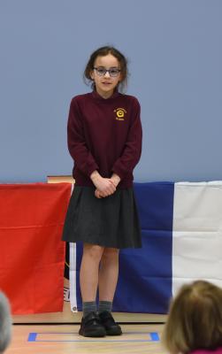 Eisteddfod French at St Clement's Parish Hall. Class 103 - Year 5 and Under Set Verse 09 years and under, Maria Correia Ardilla  Picture: DAVID FERGUSON
