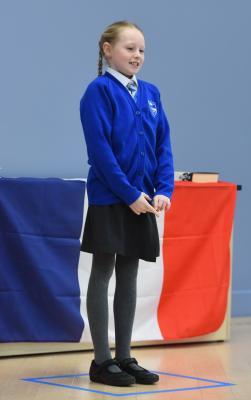 Eisteddfod French at St Clement's Parish Hall. Class 103 - Year 5 and Under Set Verse 09 years and under. Lilia Le Couillard  Picture: DAVID FERGUSON