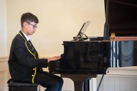 Eisteddfod 2023 Jersey Festival of the Performing Arts Music Section The Syvret Cup Piano solo own choice, 12 & 13 years Shaurya Chauhan, 'Innocence' by JFF Burgmuller Picture: JON GUEGAN