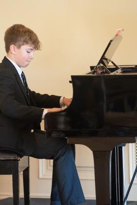 Eisteddfod 2023 Jersey Festival of the Performing Arts Music Section The Syvret Cup Piano solo own choice, 12 & 13 years Alfred Kemp, 'Lights in the Rearview' by Crosland. Picture: JON GUEGAN