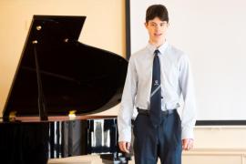Eisteddfod 2023 Jersey Festival of the Performing Arts Music Section The De Gruchy Cup Piano Solo own choice 16 & 17 years Jason Hoare. Nocturne in C sharp by Chopin Picture: JON GUEGAN