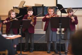 Class 136. Unconducted Instrumental Ensemble. Mixed Age. St George's Strings. St George's School.  Eisteddfod 2023 Picture: DAVID FERGUSON