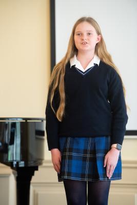 Eisteddfod 2023 Music Section Class 198 Vocal Solo Unbroken voices 12 & 13 years Imogen Williams Picture: JON GUEGAN