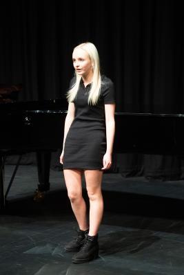 Eisteddfod 2023 Music section Class 233 The West End Experience Trophy. Solo from stage, show or film Under 14 Bella Wylie Picture: JON GUEGAN