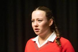 Eisteddfod 2023 English, Speech and Drama section Class 708B Verse speaking for girls 12 to 14 Lily Gosling Picture: JON GUEGAN
