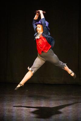 Les Quennevais school. Jersey Eisteddfod dance section. Class 418 The Jersey Academy Cup, Character/Demi Character solo 6 to 8 years old. Emma Dowell, the Artful Dodger                        Picture: ROB CURRIE