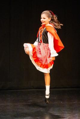 Les Quennevais school. Jersey Eisteddfod dance section. Class 418 The Jersey Academy Cup, Character/Demi Character solo 6 to 8 years old. Tilda Blake, Little Red Riding Hood                       Picture: ROB CURRIE