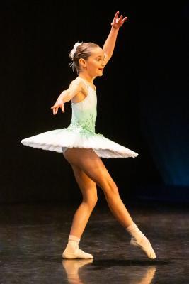 Les Quennevais school. Jersey Eisteddfod dance section. Class 409 The Annette Perkins Trophy, solo ballet 9 to 10 years old. Milleigh Milner                        Picture: ROB CURRIE