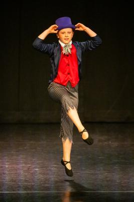 Les Quennevais school. Jersey Eisteddfod dance section. Class 418 The Jersey Academy Cup, Character/Demi Character solo 6 to 8 years old. Emma Dowell, the Artful Dodger                        Picture: ROB CURRIE