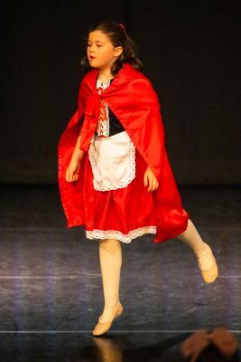 Les Quennevais school. Jersey Eisteddfod dance section. Class 418 The Jersey Academy Cup, Character/Demi Character solo 6 to 8 years old. Evie Le Page, Little Red Riding Hood                       Picture: ROB CURRIE