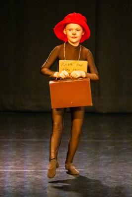 Les Quennevais school. Jersey Eisteddfod dance section. Class 418 The Jersey Academy Cup, Character/Demi Character solo 6 to 8 years old. Ivy Bloomfield, Paddington Bear                       Picture: ROB CURRIE