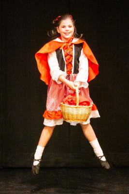 Les Quennevais school. Jersey Eisteddfod dance section. Class 418 The Jersey Academy Cup, Character/Demi Character solo 6 to 8 years old. Tilda Blake, Little Red Riding Hood                       Picture: ROB CURRIE