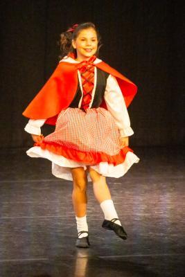 Les Quennevais school. Jersey Eisteddfod dance section. Class 418 The Jersey Academy Cup, Character/Demi Character solo 6 to 8 years old. Tilda Blake, Little Red Riding Hood                       Picture: ROB CURRIE