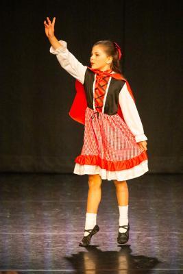 Les Quennevais school. Jersey Eisteddfod dance section. Class 418 The Jersey Academy Cup, Character/Demi Character solo 6 to 8 years old. Tilda Blake, Little Red Riding Hood                       Picture: ROB CURRIE