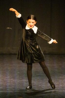 Les Quennevais school. Jersey Eisteddfod dance section. Class 418 The Jersey Academy Cup, Character/Demi Character solo 6 to 8 years old. Effemy Pringle, Wednesday who came third and awarded a silver certificate                       Picture: ROB CURRIE