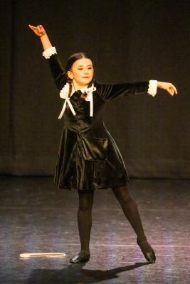 Les Quennevais school. Jersey Eisteddfod dance section. Class 418 The Jersey Academy Cup, Character/Demi Character solo 6 to 8 years old. Effemy Pringle, Wednesday who came third and awarded a silver certificate                       Picture: ROB CURRIE