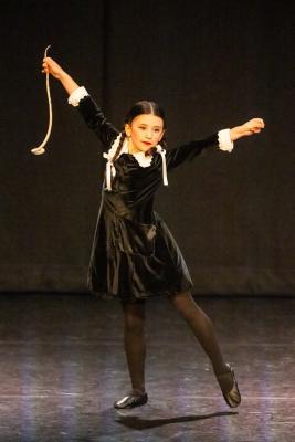 Les Quennevais school. Jersey Eisteddfod dance section. Class 418 The Jersey Academy Cup, Character/Demi Character solo 6 to 8 years old. Effemy Pringle, Wednesday who came third and awarded a silver certificate                       Picture: ROB CURRIE