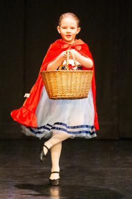 Les Quennevais school. Jersey Eisteddfod dance section. Class 418 The Jersey Academy Cup, Character/Demi Character solo 6 to 8 years old. Esme Hunter, Lettle Red Riding Hood                     Picture: ROB CURRIE