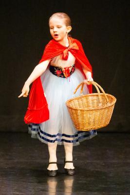 Les Quennevais school. Jersey Eisteddfod dance section. Class 418 The Jersey Academy Cup, Character/Demi Character solo 6 to 8 years old. Esme Hunter, Lettle Red Riding Hood                     Picture: ROB CURRIE