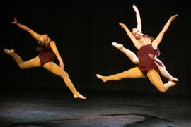 Les Quennevais school. Jersey Eisteddfod dance section. Class 431B The Geraldine Des Forges Award, Trio/Quartet 7 to 21 years old. Bayley-Lily King, Emily Gorman & Daisy Clotworthy                          Picture: ROB CURRIE