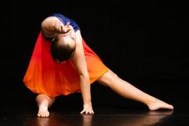 Les Quennevais school. Jersey Eisteddfod dance section. Class 423F The Jean-Marie Couley Trophy, Acro Dance solo 9 to 10 years old. Mollie Richardson who came first and was awarded a silver certificate                             Picture: ROB CURRIE