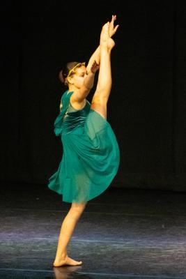 Les Quennevais school. Jersey Eisteddfod dance section. Class 431A The Geraldine Des Forges Award, Trio/Quartet 12 years and under. NAMES NOT IN ORDER. Hazel Polglase, Emily McGuire & Alicia Huet, dancing to Zero to Hero, who came second and were awarded a gold certificate                         Picture: ROB CURRIE