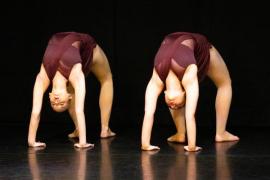 Les Quennevais school. Jersey Eisteddfod dance section. Class 431B The Geraldine Des Forges Award, Trio/Quartet 7 to 21 years old. Bayley-Lily King, Emily Gorman & Daisy Clotworthy                          Picture: ROB CURRIE