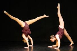 Les Quennevais school. Jersey Eisteddfod dance section. Class 431B The Geraldine Des Forges Award, Trio/Quartet 7 to 21 years old. Bayley-Lily King, Emily Gorman & Daisy Clotworthy                          Picture: ROB CURRIE