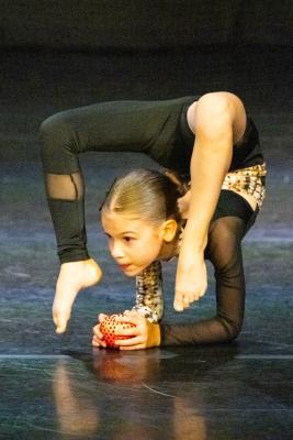 Les Quennevais school. Jersey Eisteddfod dance section. Class 423E The Jean-Marie Couley Trophy, Acro Dance solo 6 to 8 years old. Carla Kovacs who came first and was awarded a gold certificate                           Picture: ROB CURRIE