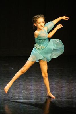 Les Quennevais school. Jersey Eisteddfod dance section. Class 423E The Jean-Marie Couley Trophy, Acro Dance solo 6 to 8 years old. Ingrid Patrascu who came second and was awarded a silver certificate                          Picture: ROB CURRIE