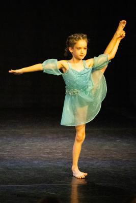 Les Quennevais school. Jersey Eisteddfod dance section. Class 423E The Jean-Marie Couley Trophy, Acro Dance solo 6 to 8 years old. Ingrid Patrascu who came second and was awarded a silver certificate                          Picture: ROB CURRIE