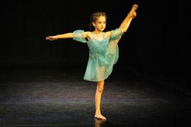 Les Quennevais school. Jersey Eisteddfod dance section. Class 423E The Jean-Marie Couley Trophy, Acro Dance solo 6 to 8 years old. Ingrid Patrascu who came second and was awarded a silver certificate                          Picture: ROB CURRIE