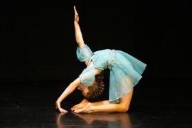 Les Quennevais school. Jersey Eisteddfod dance section. Class 423E The Jean-Marie Couley Trophy, Acro Dance solo 6 to 8 years old. Ingrid Patrascu who came second and was awarded a silver certificate                          Picture: ROB CURRIE