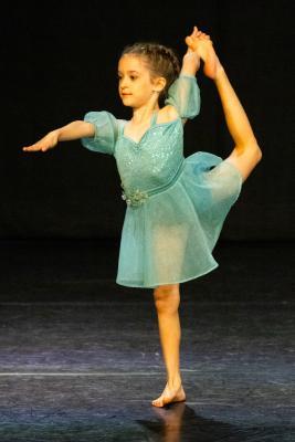 Les Quennevais school. Jersey Eisteddfod dance section. Class 423E The Jean-Marie Couley Trophy, Acro Dance solo 6 to 8 years old. Ingrid Patrascu who came second and was awarded a silver certificate                          Picture: ROB CURRIE