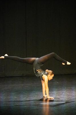 Les Quennevais school. Jersey Eisteddfod dance section. Class 423F The Jean-Marie Couley Trophy, Acro Dance solo 9 to 10 years old. Arya Richardson who came second and was awarded a silver certificate                             Picture: ROB CURRIE