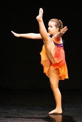 Les Quennevais school. Jersey Eisteddfod dance section. Class 423F The Jean-Marie Couley Trophy, Acro Dance solo 9 to 10 years old. Mollie Richardson who came first and was awarded a silver certificate                             Picture: ROB CURRIE