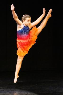 Les Quennevais school. Jersey Eisteddfod dance section. Class 423F The Jean-Marie Couley Trophy, Acro Dance solo 9 to 10 years old. Mollie Richardson who came first and was awarded a silver certificate                             Picture: ROB CURRIE