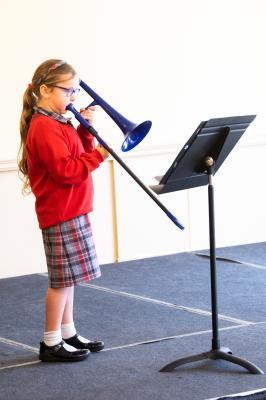 Jersey Festival of the Performing Arts Music Section Eisteddfod 2024Lass 118 Brass solo less than 3 years learning  Georgia Harvey - Trombone Picture: JON GUEGAN