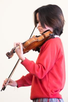 Jersey Festival of the Performing Arts Music Section Eisteddfod 2024 Class 70 Strings Solo, U18 5 years and over learning Picture: JON GUEGAN